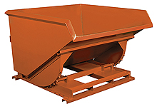 Self-Dumping Hopper: Low Profile, 3-1/2 Yard Volume Cap., 5,000 lb. Cap.